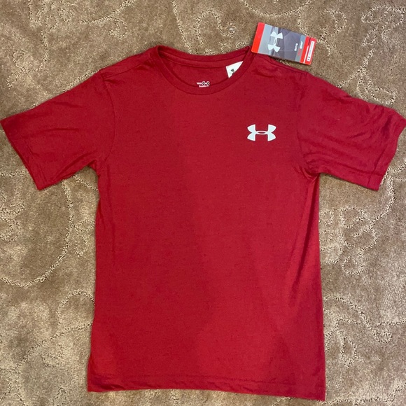 Under Armour Shirts & Tops Red Boys Under Armour Tshirt Nwt Poshmark